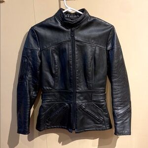 Classic Women's Black Leather Jacket